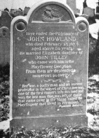 John Howland monument,
erected in 1897